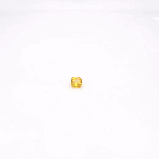 0.43 carat, Yellow, Ceylon, Asscher, Heated Gemstone, 265 – Picture 4