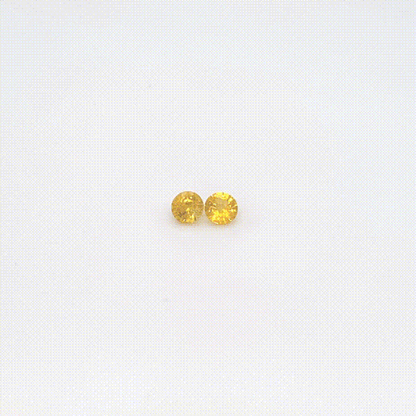 0.69 carat, Yellow, Ceylon, Round, Heated Gemstone, 579.2 – Picture 4