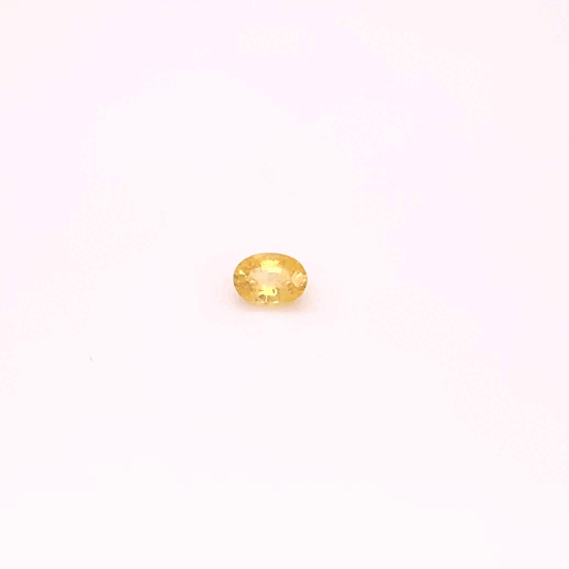 0.77 carat, Yellow, Ceylon, Oval, Heated Gemstone, 1148 – Picture 4