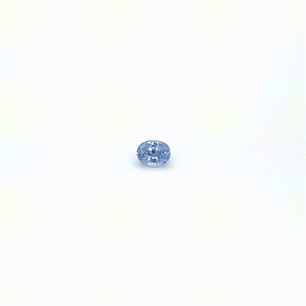 0.96 carat, Blue, East | Africa, Oval, No Heat Gemstone, 1675 – Picture 4