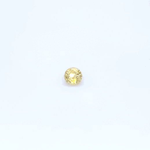 1.01 carat, Yellow, Ceylon, Round, Heated Gemstone, 565.4 – Picture 4
