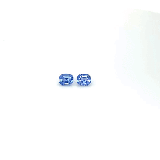 1.10 carat, Blue, , Asscher, Heated Gemstone, 1232 – Picture 4