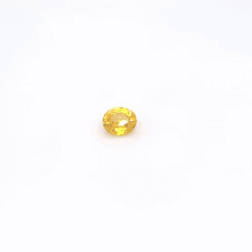 1.19 carat, Yellow, Ceylon, Oval, Heated Gemstone, 222 – Picture 4