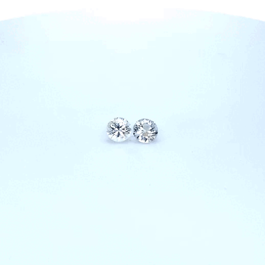 1.49 carat, White, Ceylon, Round, Heated Gemstone, 903 – Picture 4