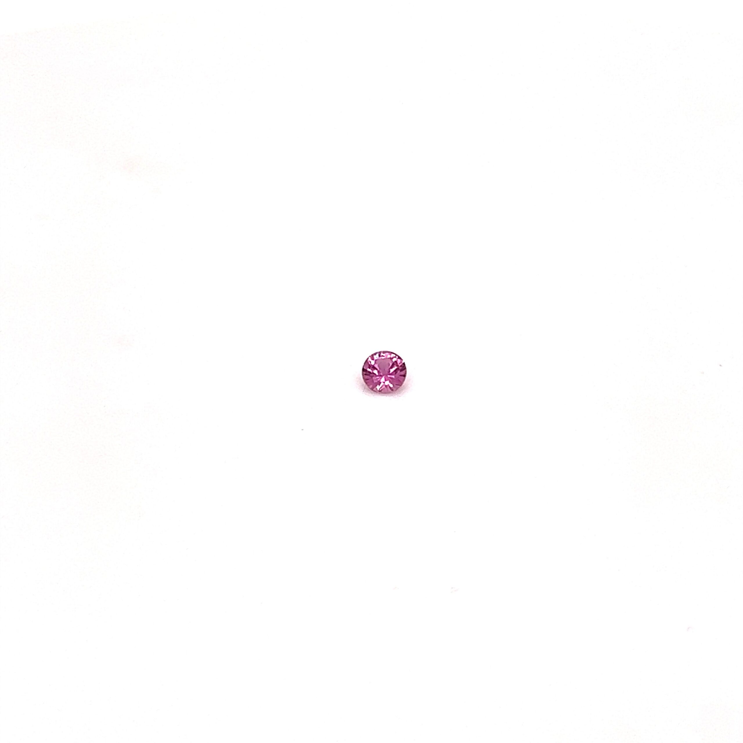 0.132 carat, Pink, Ceylon, Round, Heated Gemstone, 5401 – Picture 4